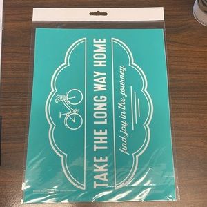 Chalk Couture 8.5x11 NIP Take the Long Way Home Stencil